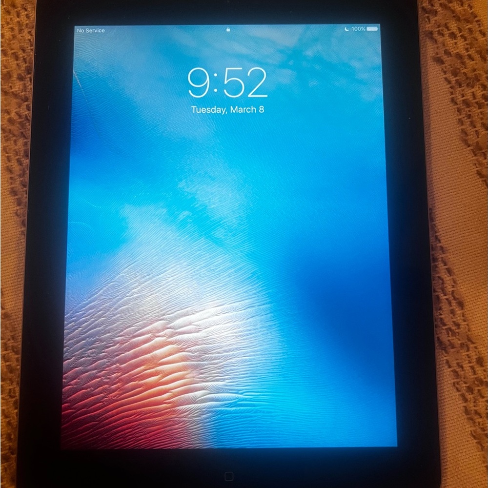 Black Tablet with Large Screen and Rounded Corners